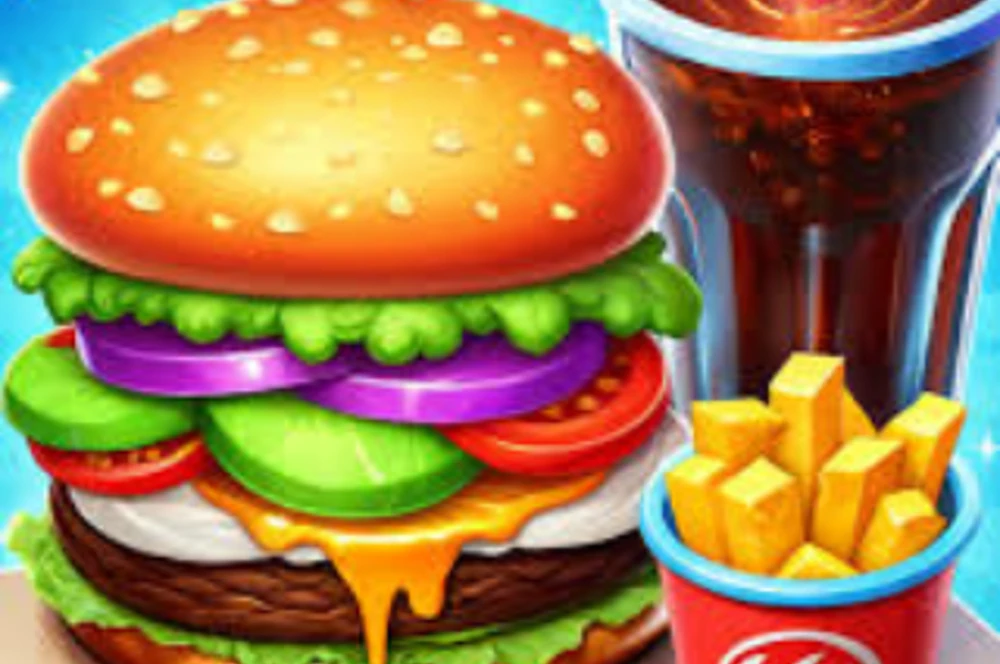 Burger Cafe Cooking Games For Kids