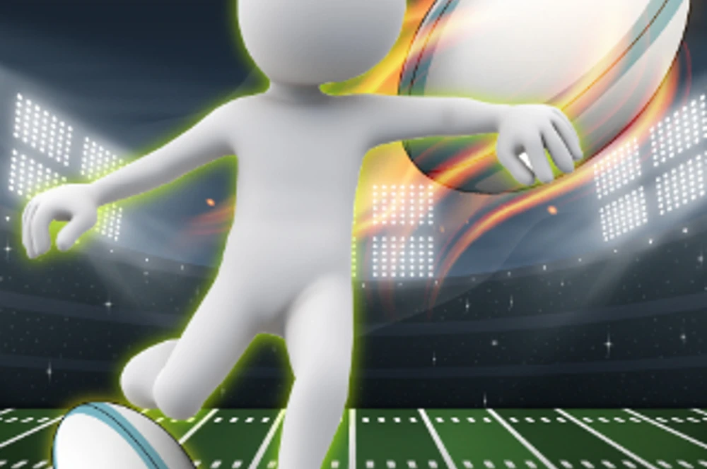 Stickman Rugby Run And Kick